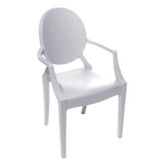 Cadeira Infantil Invisible com Braço - Branca