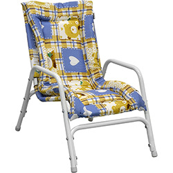 Cadeira Infantil Mônaco 58 Aço Branco - Metalmix