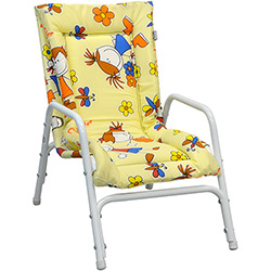 Cadeira Infantil Mônaco 97 Aço Branco - Metalmix