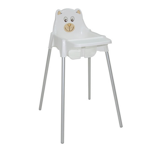 Cadeira Infantil para Refeição Pés de Alumínio Teddy Branca Alta - Tramontina