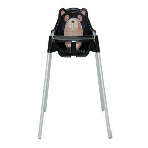 Cadeira Infantil Tramontina para Refeição Teddy Alta Preta em Polipropileno Tramontina 92370009