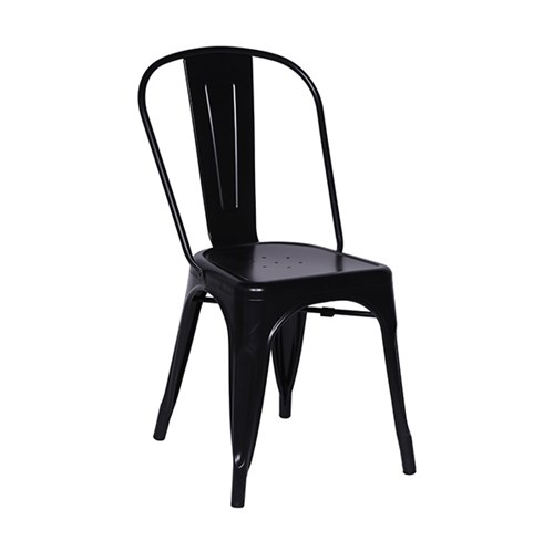 Cadeira Iron Sem Braço Preta Or Design