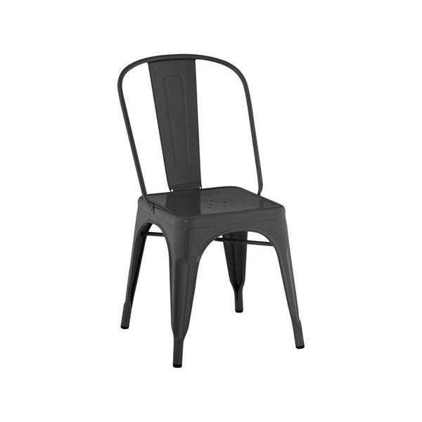 Cadeira Iron Sem Braço Preta - Rivatti