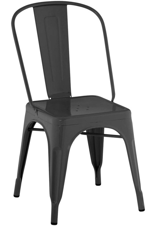 Cadeira Iron Sem BraÃ§os Preta Rivatti - Preto - Dafiti