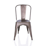 Cadeira Iron Tolix - Industrial - Aço - Vintage - Preto