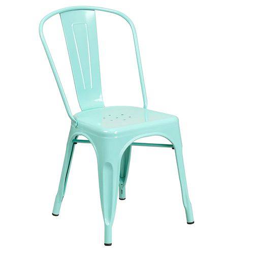 Tudo sobre 'Cadeira Iron Tolix - Industrial - Aço - Vintage - Verde Claro'
