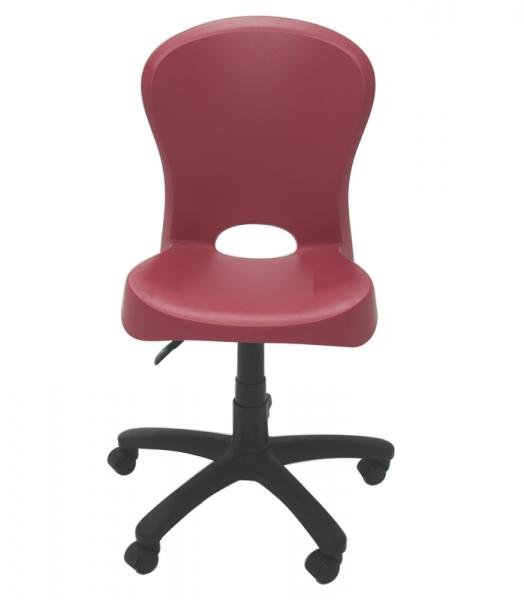 Cadeira Jolie com Rodízio Vermelha Tramontina 92070040