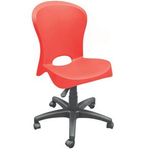 Cadeira Jolie de Polipropileno - Tramontina (base de Rodinha) - Vermelho
