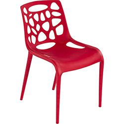 Tudo sobre 'Cadeira Kalmar Polipropileno Vermelha - Betili'