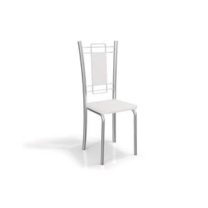 Cadeira Kappesberg Florença Aço Cromada 2C005CR Cor Cromada - Assento Branco 106