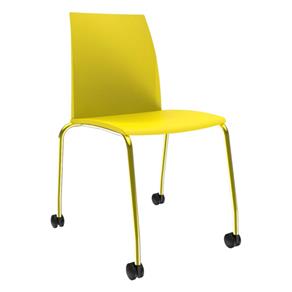 Cadeira Loft Office em Polipropileno Im In Home - Amarelo