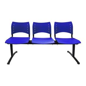 Cadeira Longarina 3 Lugaresvidence Executiva - Azul Marinho