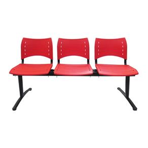 Cadeira Longarina 3 Lugaresvidence Executiva - Vermelho