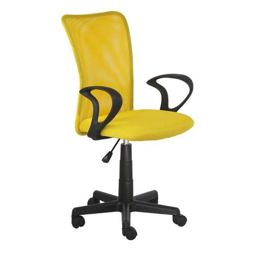 Cadeira Lost Secretaria Amarela com Braço