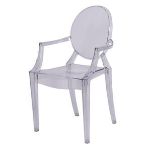 Cadeira Louis Ghost Sofia com Braço - Transparente