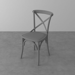 Cadeira Luigi de Plástico Cinza