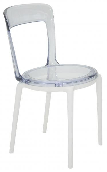 Cadeira Luna C Transparente Branco - Tramontina