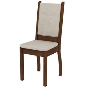 Cadeira Madesa 4238X – Rustic/Suede Pérola
