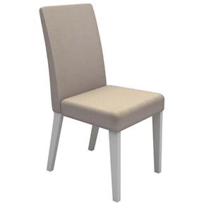 Cadeira Madesa Cristal - Branco/Linho Saara