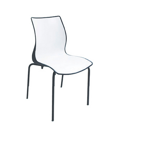 Cadeira Maja Branca com Preto Tramontina 9064/910