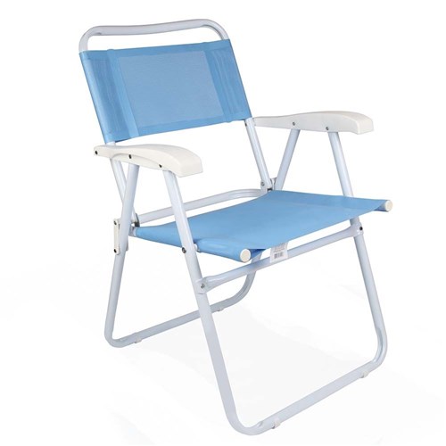 Cadeira Master Aço Fashion Azul Mor