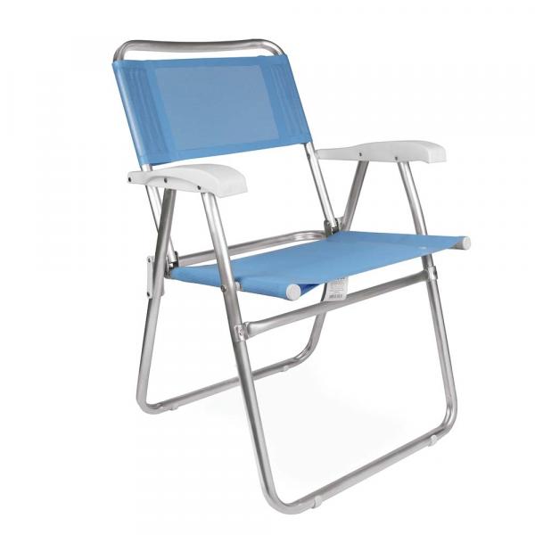 Cadeira Master Alumínio Fashion - Azul - Mor