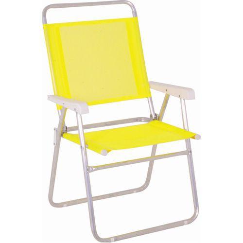 Cadeira Master Alumínio Plus Amarela - Mor