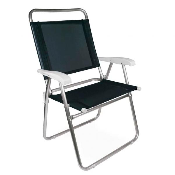 Cadeira Master Alumínio Plus Preta - Mor