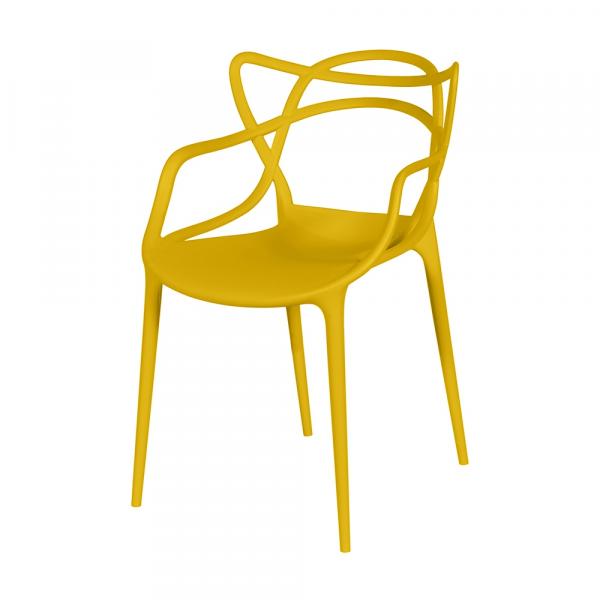Cadeira Masters Allegra Amarela - Or Design