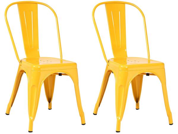 Tudo sobre 'Cadeira Metal Decorativa 2 Peças - Inovakasa Tolix'