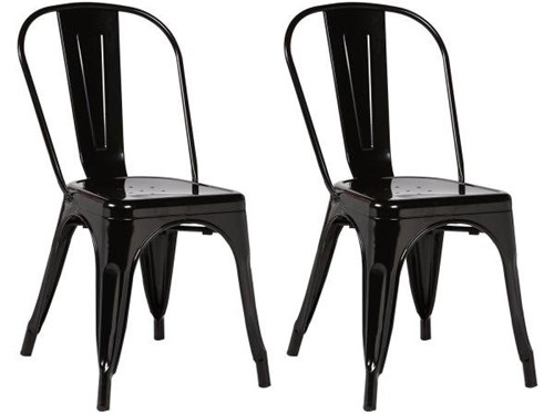 Cadeira Metal Decorativa 2 Peças - Inovakasa Tolix