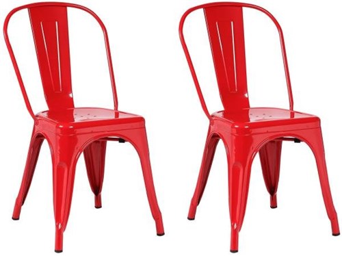 Cadeira Metal Decorativa 2 Peças - Inovakasa Tolix