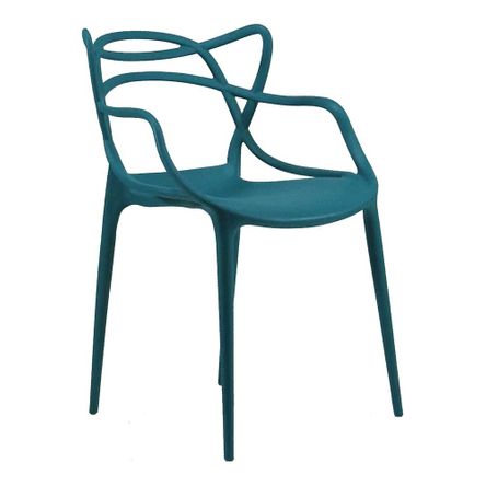 Cadeira Mix Chair Allegra Polipropileno Turquesa Byartdesign