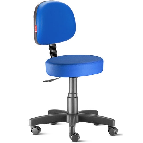 Cadeira Mocho Azul Royal Secretária Giratória