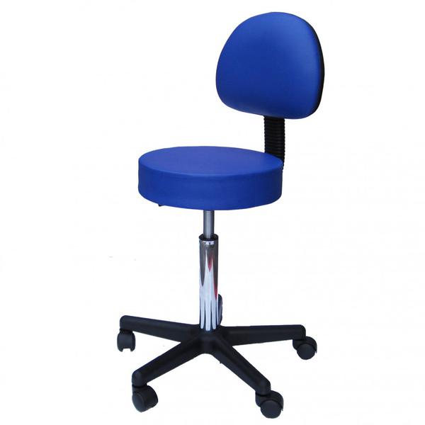 Cadeira Mocho com Encosto Fidler - Azul