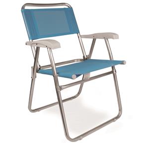 Cadeira Mor Dobrável Master em Alumínio 2172 – Azul Claro