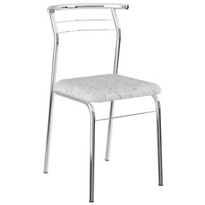 Cadeira Móveis Carraro 1708 - Cromada/Branca