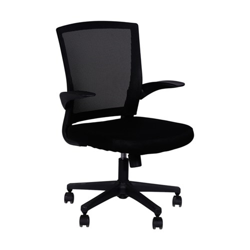 Cadeira Office Baixa Base Nylon Preta Or Design