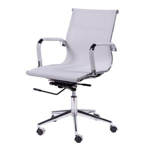 Cadeira Office Eames Director Tela Mesh e Sistema Relax - Branco