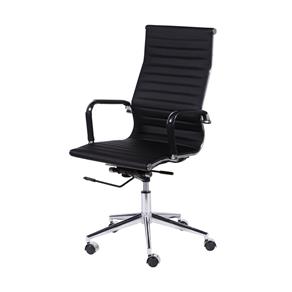 Cadeira Office Eames Esteirinha Alta Giratória - Or Design - Preto