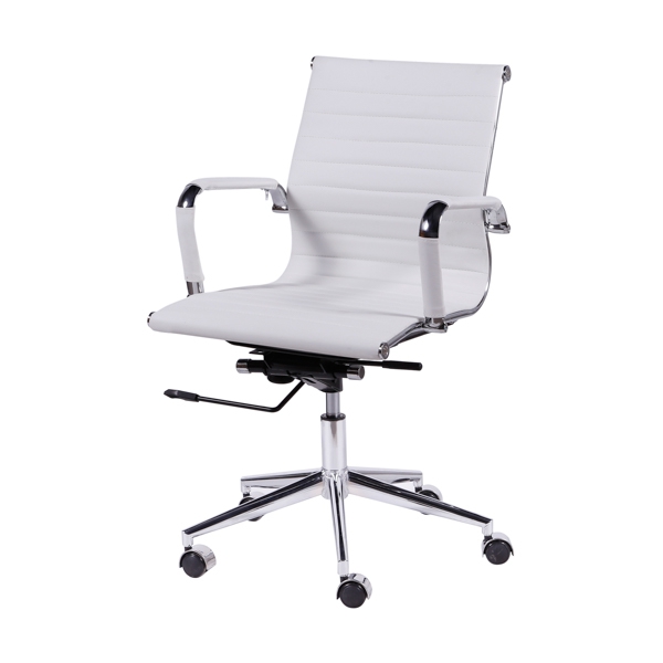 Cadeira Office Eames Esteirinha Baixa Giratória - Branca - Or Design