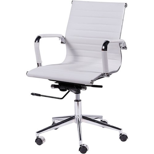Cadeira Office Eames Esteirinha Baixa Giratória OR-3301 – Or Design - Branco