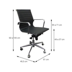 Cadeira Office Eames Esteirinha Baixa Giratória OR-3301 – Or Design - Caramelo