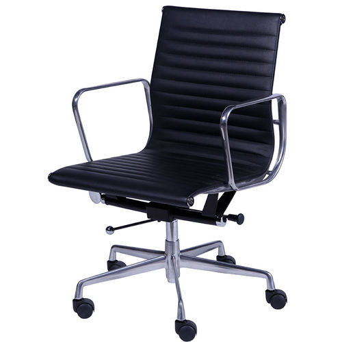 Cadeira Office Eames Esteirinha Baixa Giratória Or-3301 – Or Design - Preto