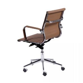 Cadeira Office Eames Esteirinha Baixa Giratória - Or Design - Marrom