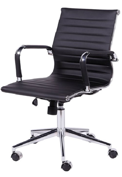Cadeira Office Eames Esteirinha Baixa Giratória Preto OR Design