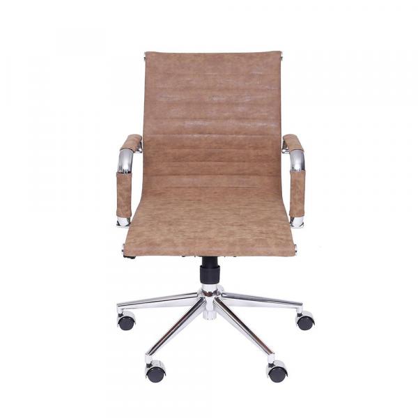Cadeira Office Eames Retro Esteirinha Baixa Giratória, OR-3301, OR Design, Caramelo