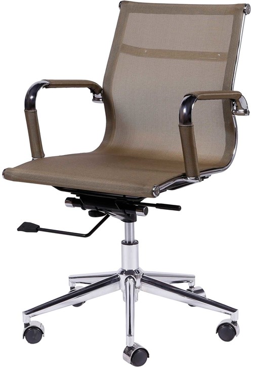 Cadeira Office Eames Tela Baixa Giratória Cobre OR Design