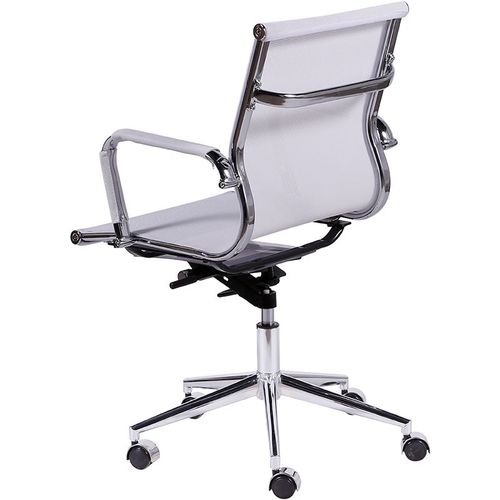 Cadeira Office Eames Tela Baixa Giratória Or-3303 – Or Design - Branco