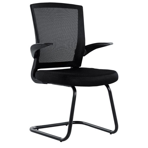 Cadeira Office Fixa Base Metal Preta Or Design Or-3314